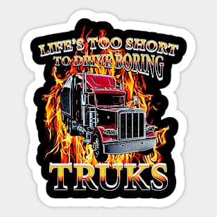 Truk Driver Quotes Sticker